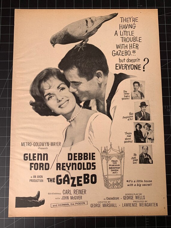Vintage 1960s the Gazebo Film Print Ad Glenn Ford Debbie Etsy