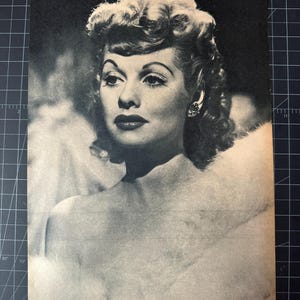 Vintage 1940s Lucille Ball Magazine Promo Photo