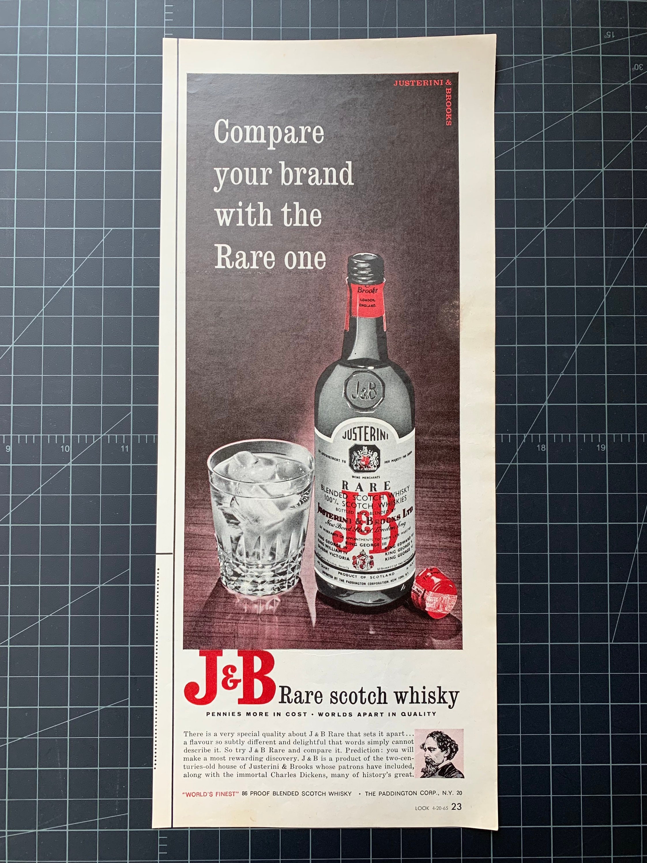 Vintage 1965 J&B Scotch Whiskey Print Ad Etsy
