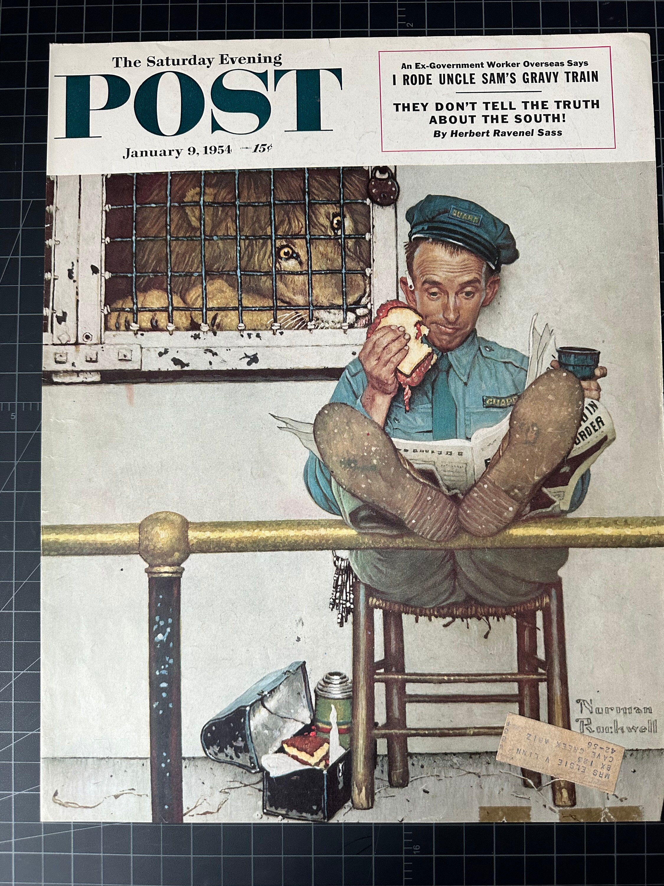 1954年ヴィンテージのサタデー・イブニング・ポスト誌の表紙 - Etsy 日本