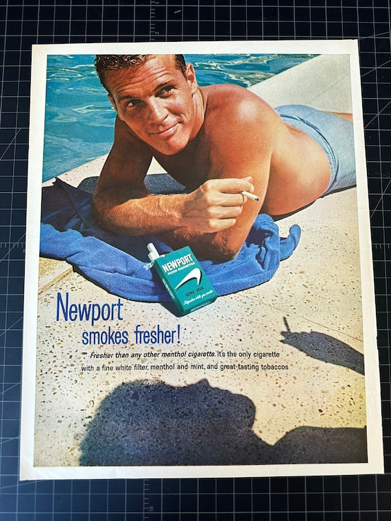 Vintage 1960s Newport Cigarettes Original Advertisement
