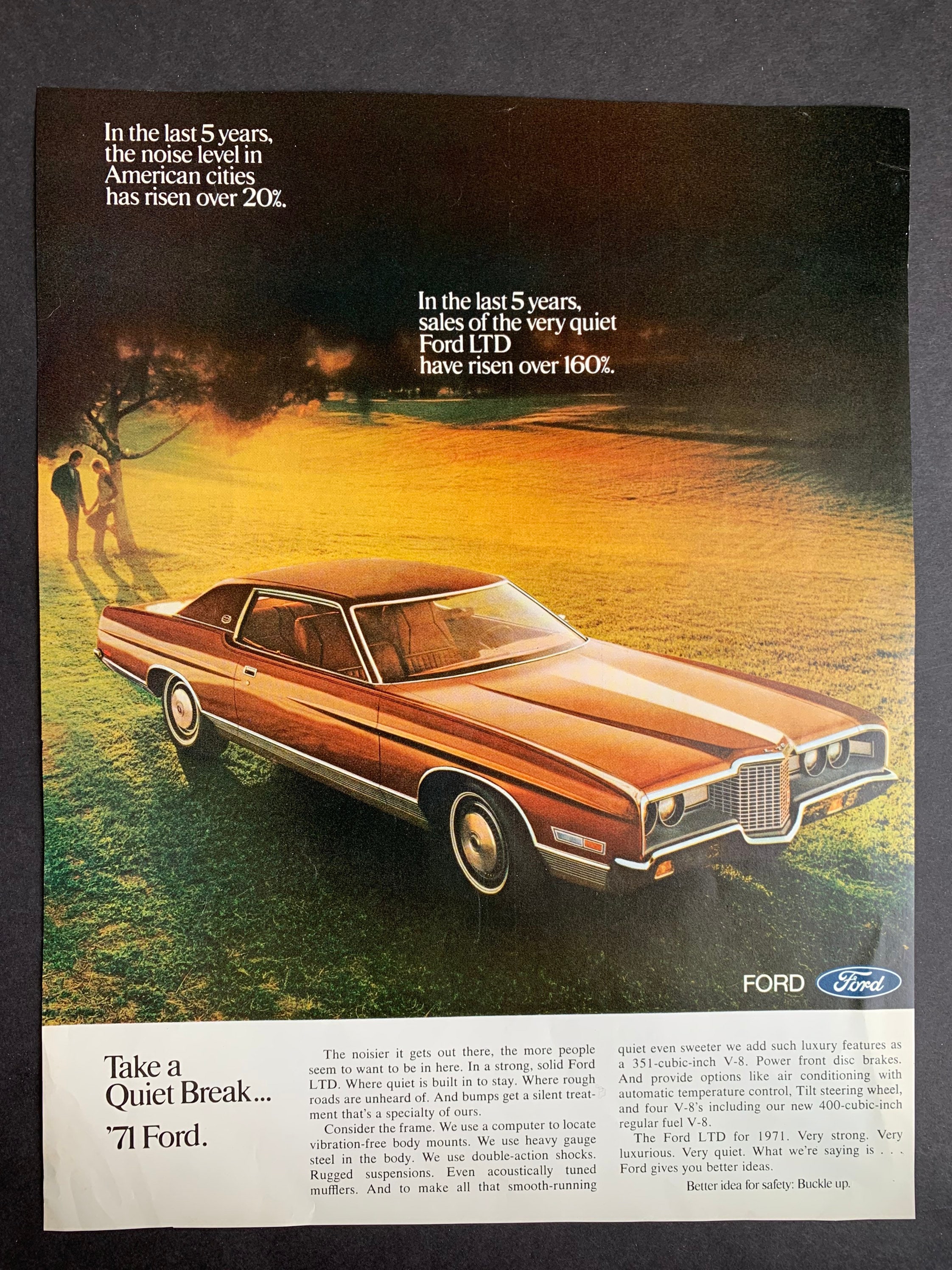 Vintage 1971 Ford LTD Auto Original Advertisement - Etsy
