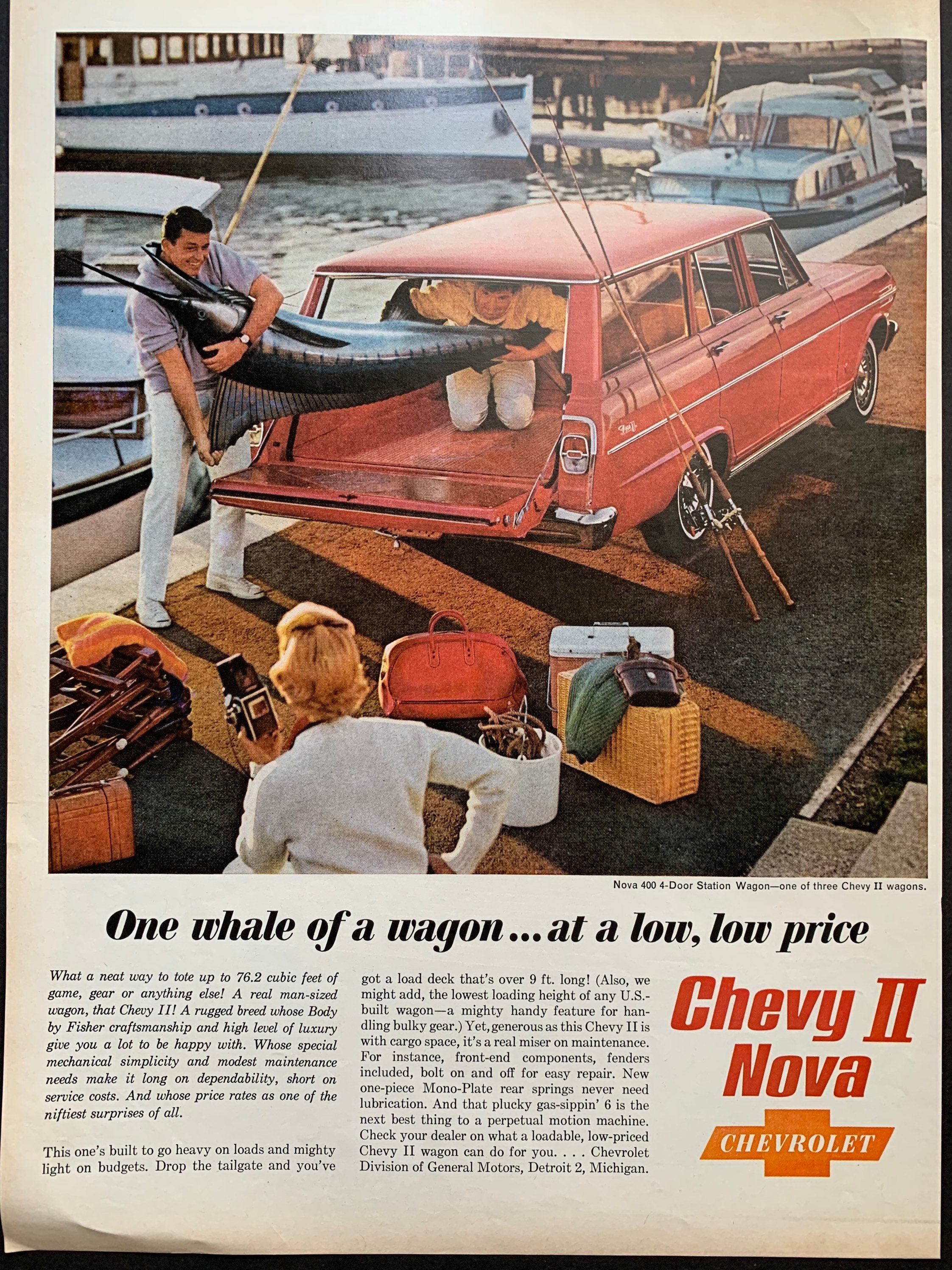Vintage 1960s Chevy 2 Nova Station Wagon Chevrolet Advertisement - Etsy, image size:2244x2992