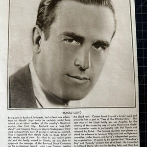 Vintage 1930 harold lloyd portrait - vintage hollywood