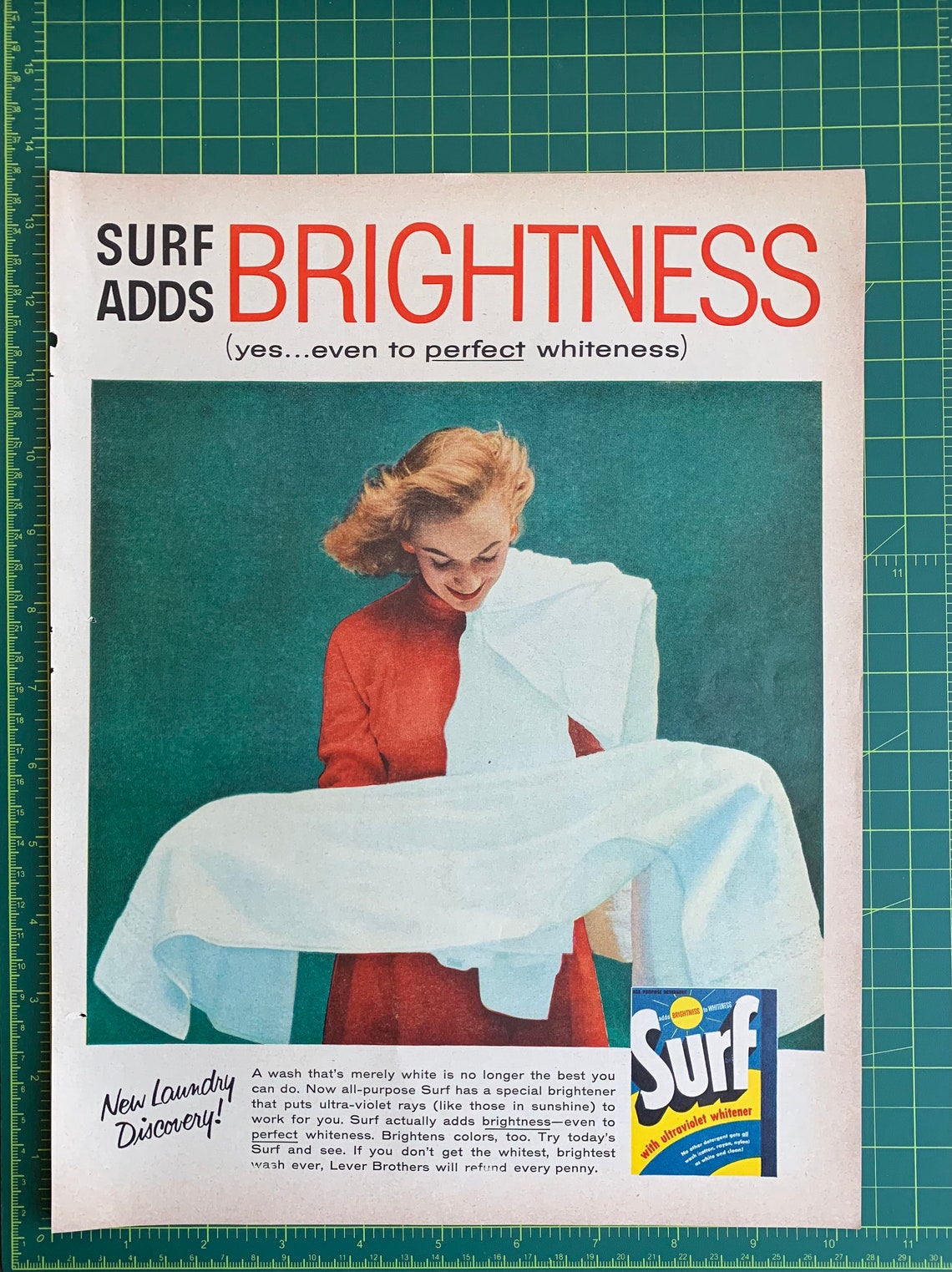 Vintage 1957 Surf Laundry Detergent Print Ad Etsy