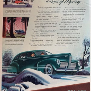 Vintage 1940 nash automobile advertisement