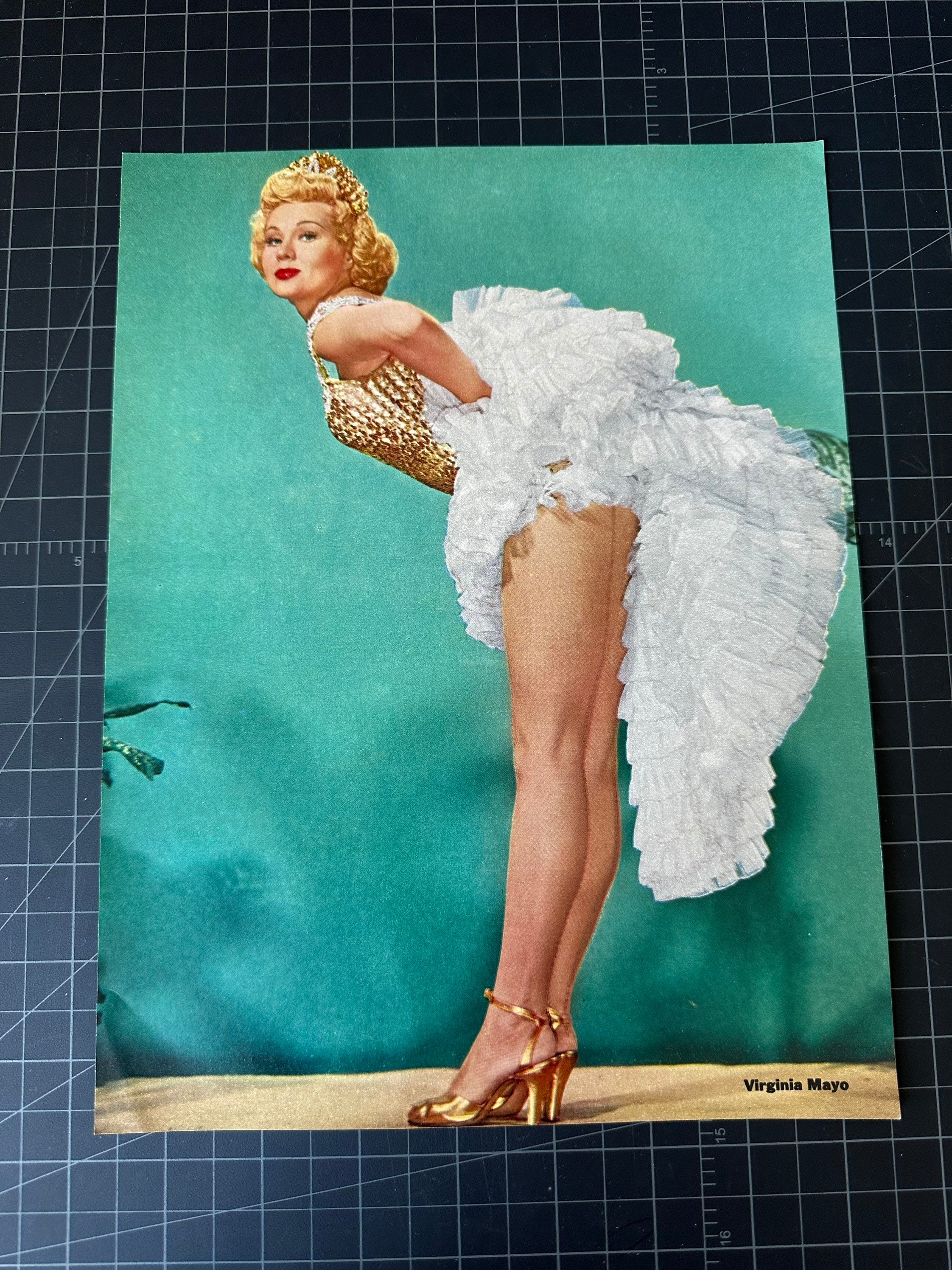 Vintage 1950s Virginia Mayo Pin-up Print Advertisement - Etsy