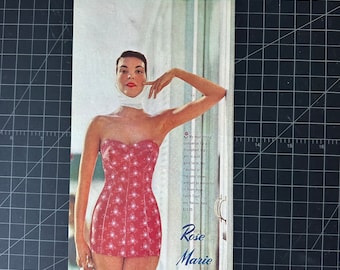 Vintage 1952 Rose Marie Reid badpak print advertentie