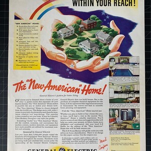 Vintage 1936 general electric electricity print advertisement