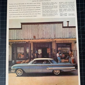 Vintage 1960 chevrolet impala sport sedan print advertisement