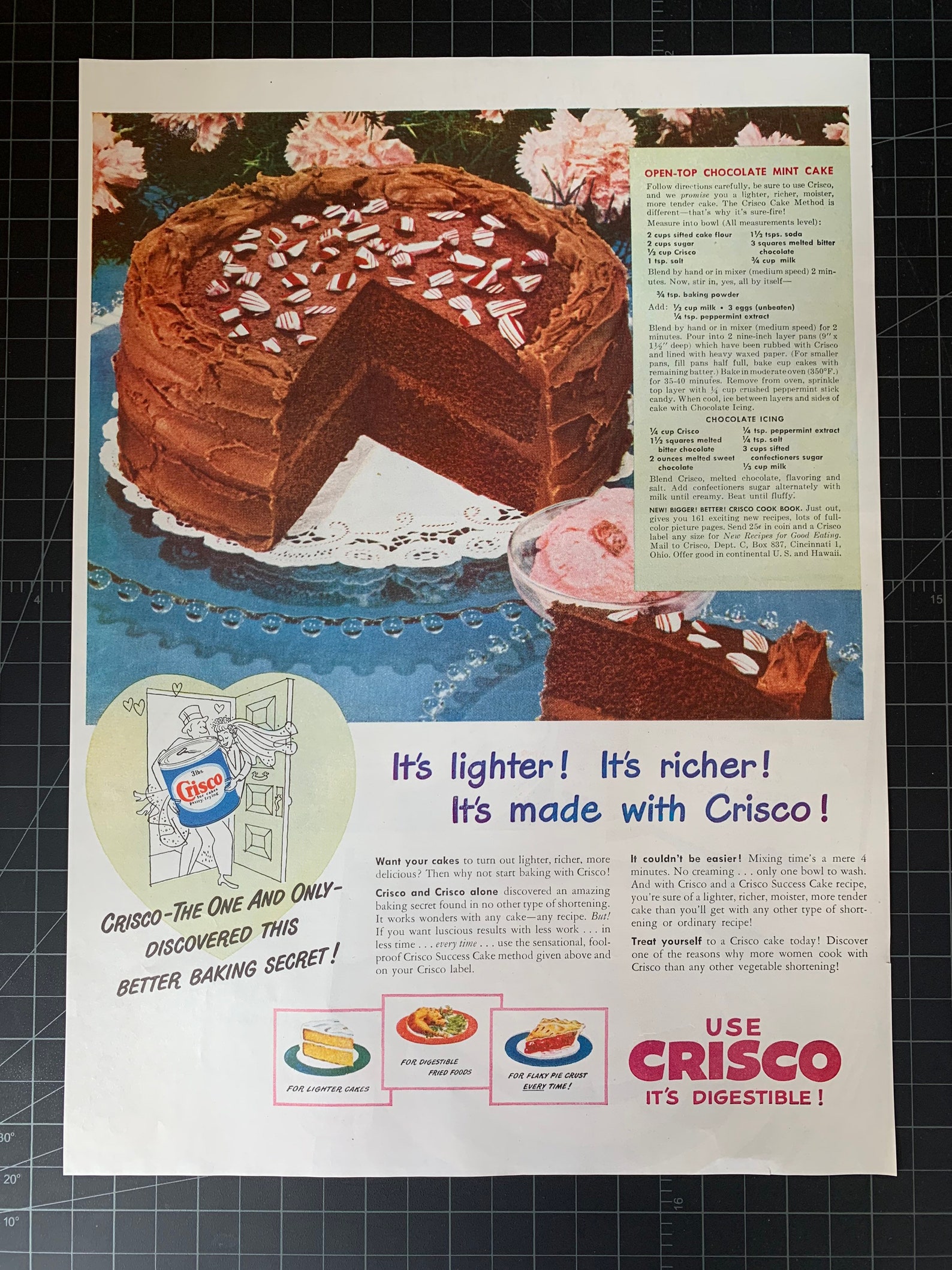 Vintage 1948 Crisco Shortening Print Ad | Etsy