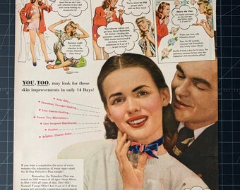 Vintage 1946 palmolive soap print ad