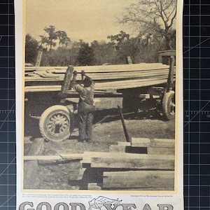 Vintage 1920 goodyear tires print advertisement