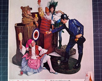 Vintage 1960s Smirnoff Vodka Original Print Ad