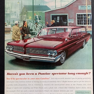 Vintage 1962 Pontiac Catalina Automobile advertisement