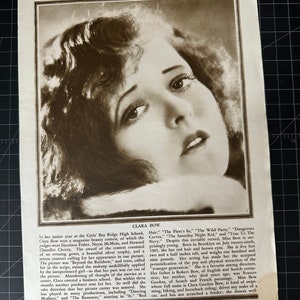 Rare vintage 1930 clara bow portrait