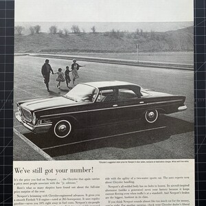 Vintage 1963 chrysler newport print advertisement