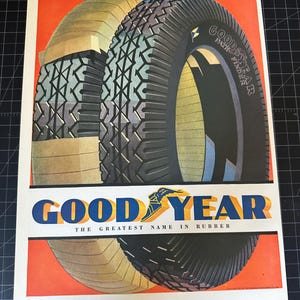Vintage 1931 Goodyear Tires Print Ad