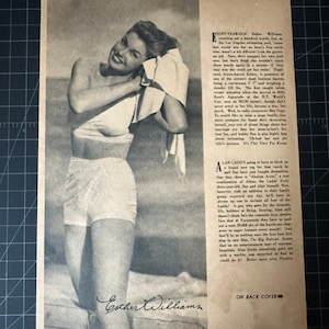 Ritratto vintage di Esther Williams degli anni &#39;40