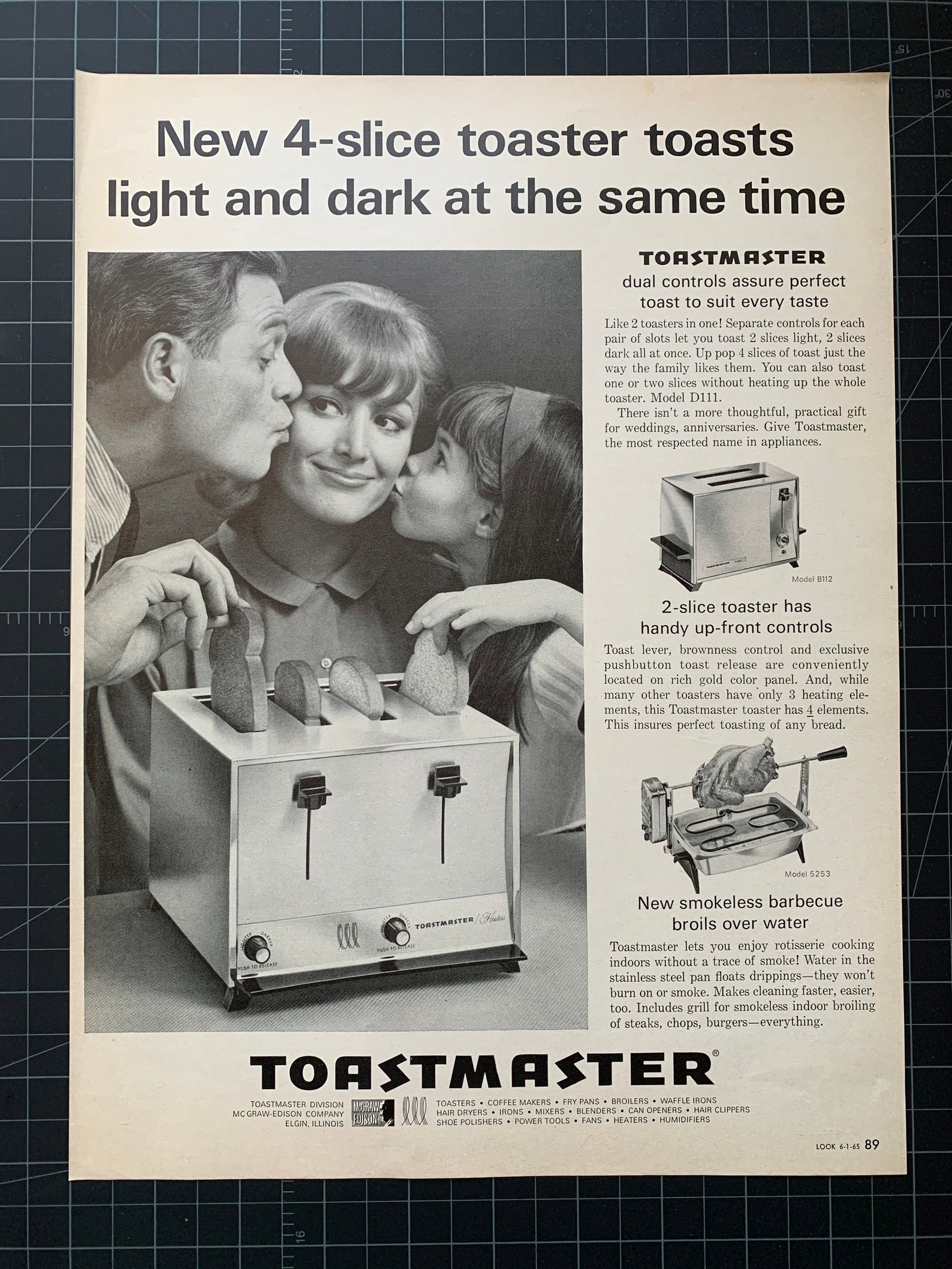 Vintage 1965 Toastmaster Toaster Print Ad Etsy España