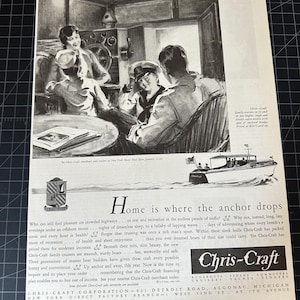 Vintage 1930 Chris-Craft Boats Print Ad