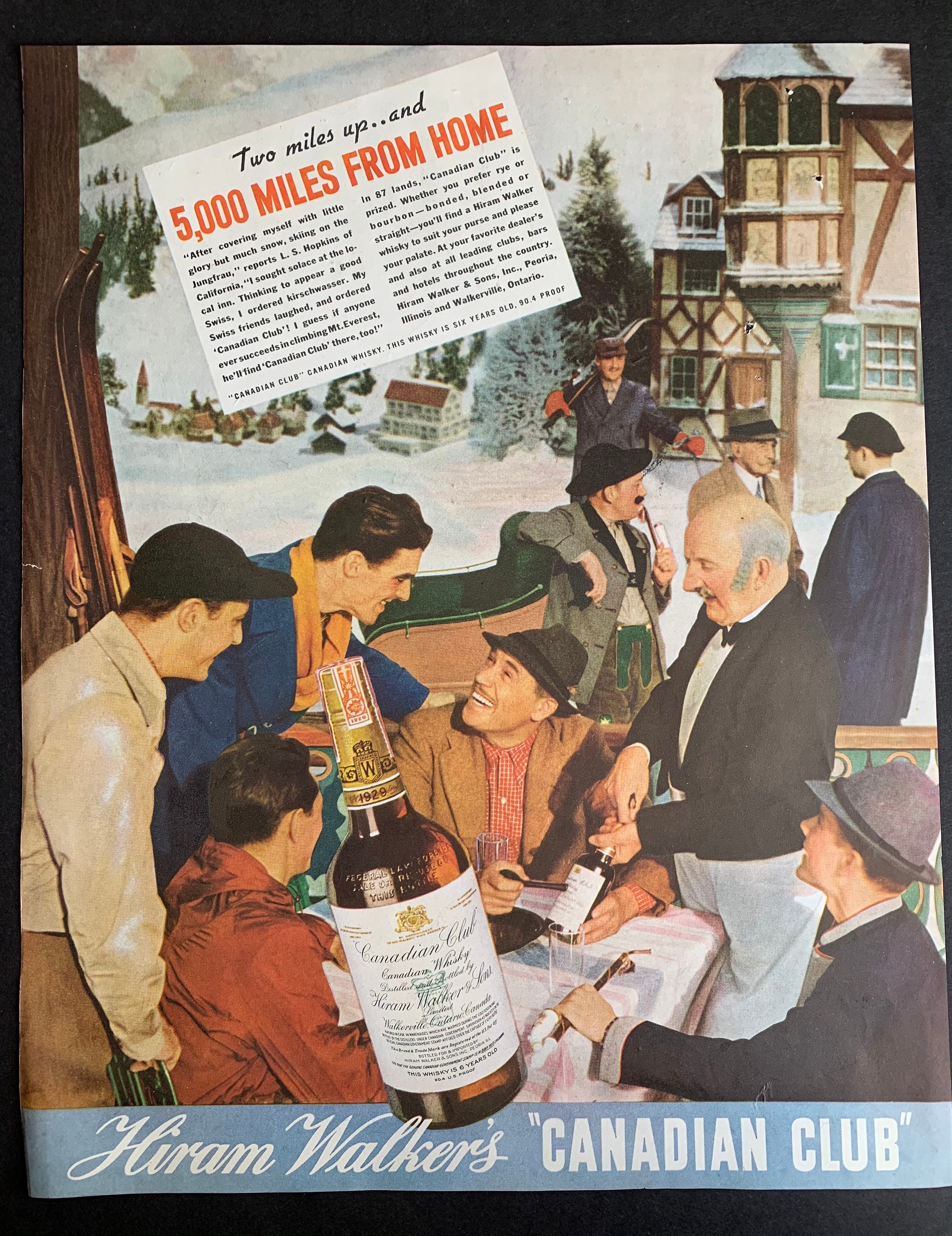 Пару постеров старой рекламы алкоголя. Hiram Walker Cordials. История,Алкоголь,Ликеры,Реклама