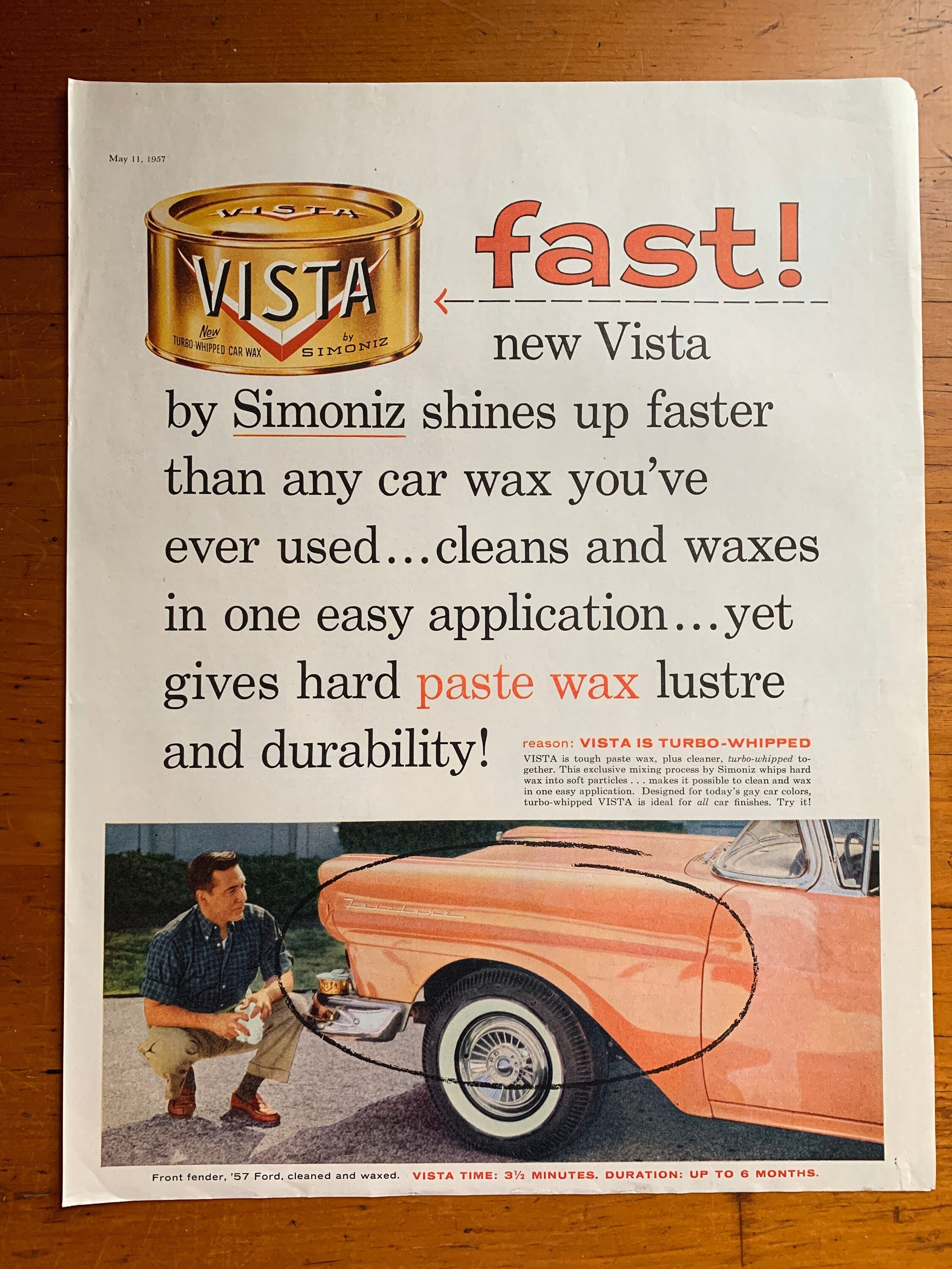 Vintage Johnson's Paste Car Wax Can Racine WI Automobile