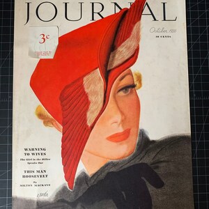 Vintage 1936 ladies’ home journal cover print advertisement