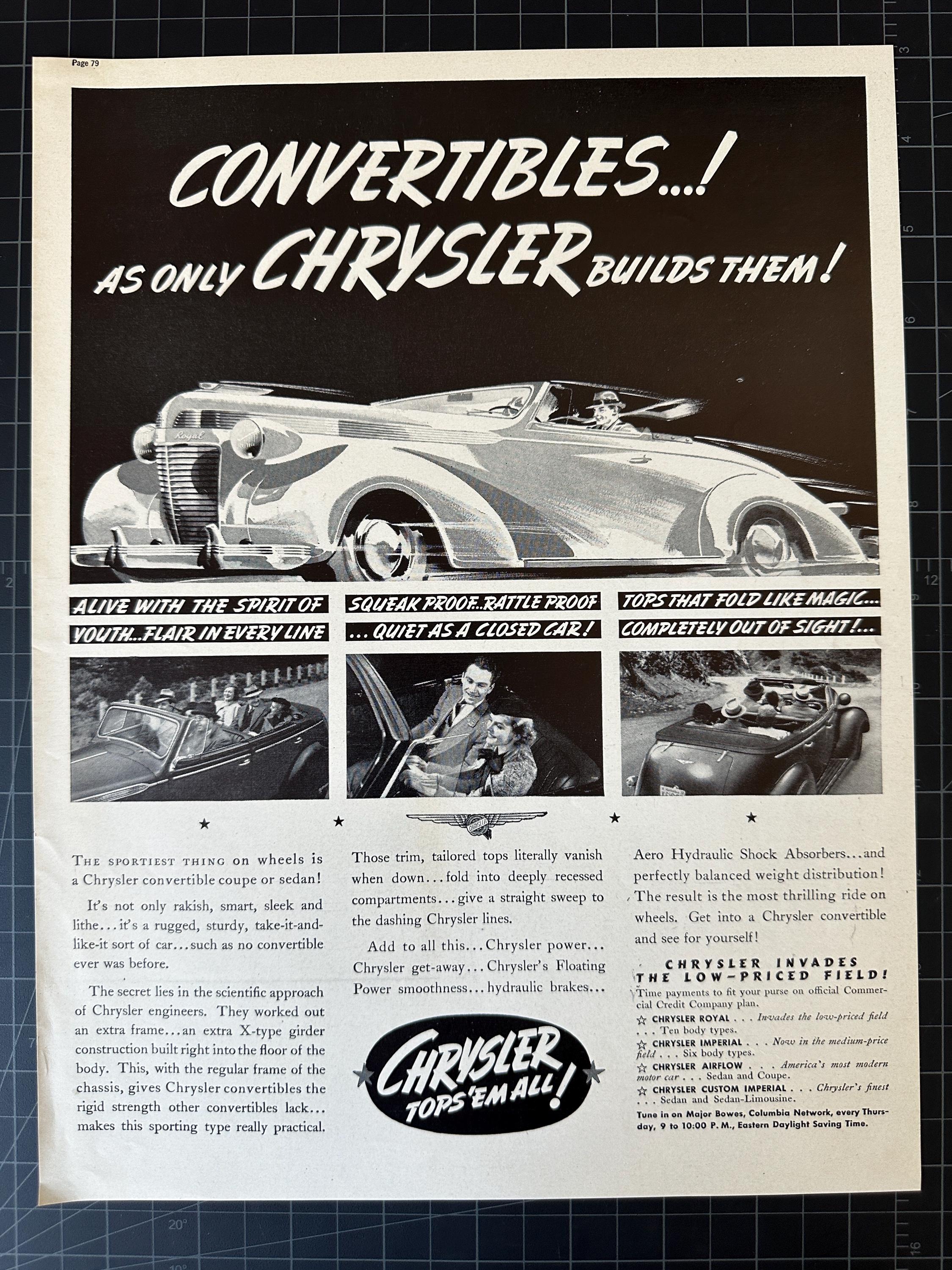 Chrysler Convertible Canada