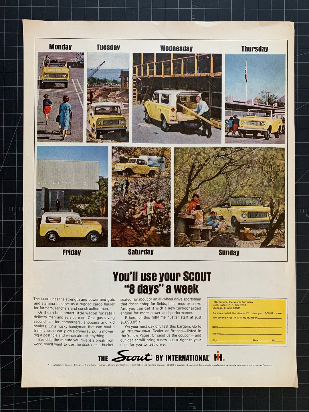 Vintage 1965 the Scout Original Print Ad - Etsy