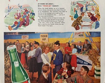 Vintage 1948 7Up Soda Print Advertisement – Original 40s Magazine Ad