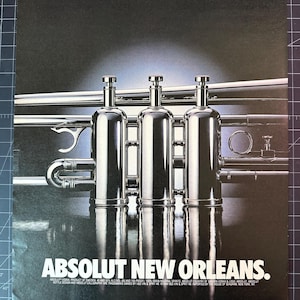 Vintage 1990er Jahre Absolut Vodka Print Ad