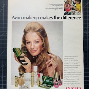 Vintage 1970 Avon Cosmetics Print advertisement