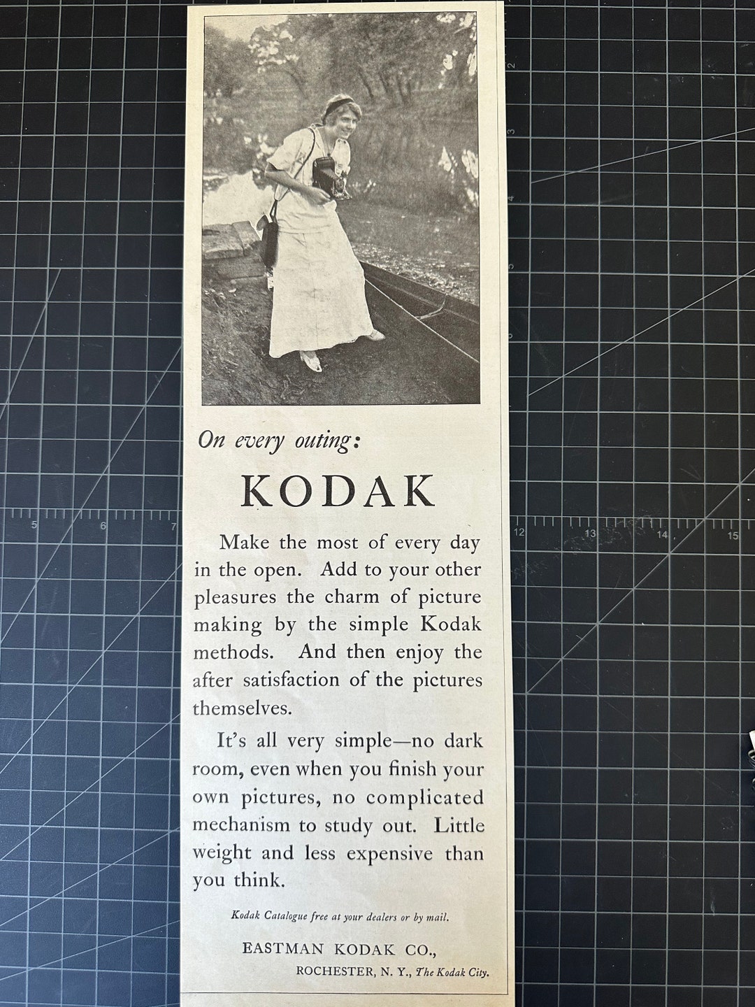 Vintage 1912 Kodak Cameras Print Ad Etsy