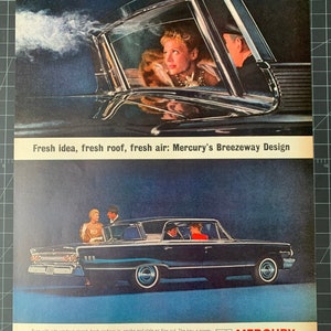 Vintage 1963 Quecksilber Printwerbung