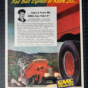 Vintage 1947 GMC Trucks Print advertisement