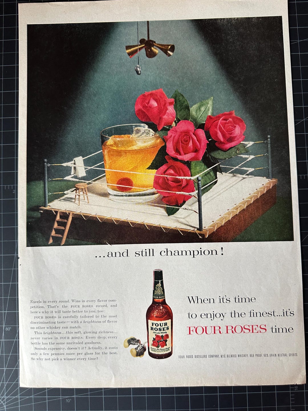 Four Roses パブミラー 木製フレーム 壁掛け鏡 【正規取扱】【メーカー