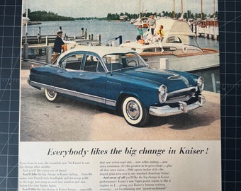 Jahrgang 1954 Kaiser Automobile Print Ad