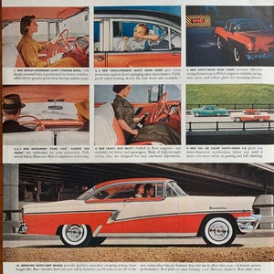 Vintage 1956 Ford Mercury Automobile advertisement