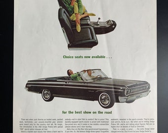 Vintage 1964 dodge polara print ad