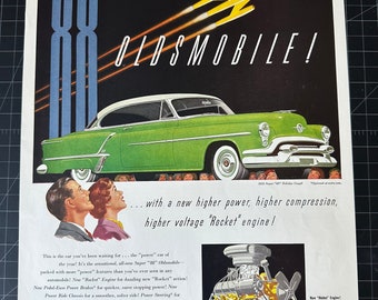 Vintage 1953 Oldsmobile Super 88 Print Ad