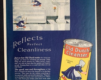Vintage Old Dutch Powdered Cleanser 14 Oz. Unopened Can Made USA