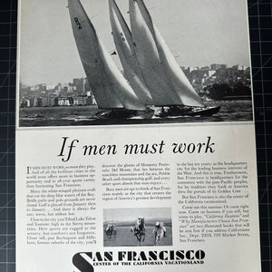 Vintage 1931 san francisco industrial print advertisement
