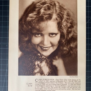 Vintage Clara Bow Photoplay Portrait