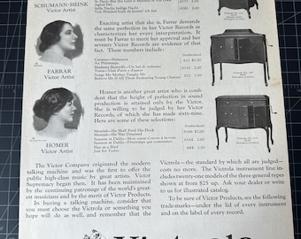 Vintage 1924 Victor Victrola Print Ad