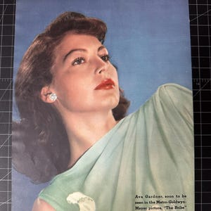 Vintage 1940s Ava Gardner Publicity Photo