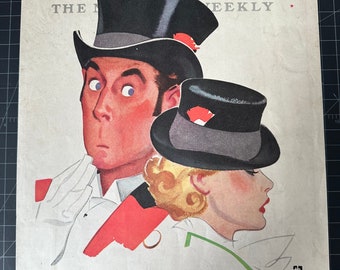 Vintage 1936 Collier Magazin Cover - NUR COVER
