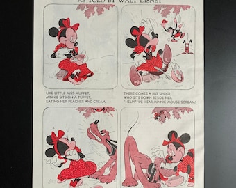 【超お買い得！】 希少なヴィンテージ 1944 ウォルト ディズニー ミニー マウス アンティーク雑貨