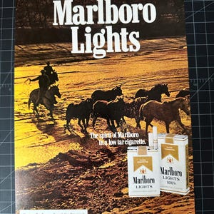 Vintage 1978 Marlboro Cigarettes Print Ad