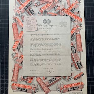 Antike Vintage 1915 Colgate Zahnpasta-Druckwerbung